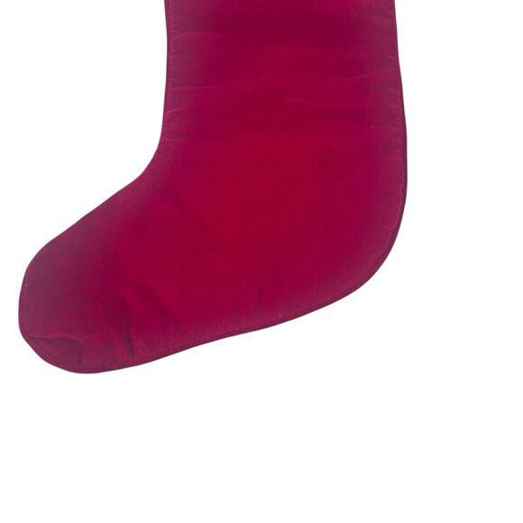 Imperial Elegance Chistmas Stocking Angel Horn Red Blue Wool Needlepoint VTG - Picture 3 of 9